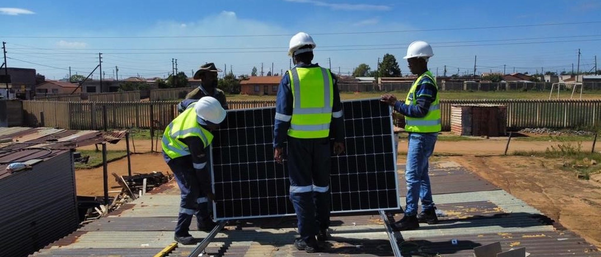 Vukani Environmental Movement installation team